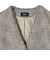 トライスピン 杢 ツイード カラーレス ジレ（セレモニー対応可）