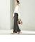 《予約》〈手洗い可能〉ダブル クロス セミ ワイド パンツ（セレモニー対応可）