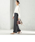 〈手洗い可能〉ダブル クロス セミ ワイド パンツ（セレモニー対応可）