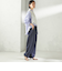 《予約》〈手洗い可 / 撥水加工〉サイド ポケット 裾 ドロスト パンツ