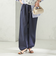 《予約》〈手洗い可 / 撥水加工〉サイド ポケット 裾 ドロスト パンツ