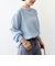 《追加予約》〈手洗い可能〉ランダム ブルーゼ 袖 タック プルオーバー