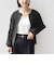 《予約》【WEB限定】〈手洗い可能〉レース 編み 2WAY カーディガン
