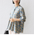 《予約》【WEB限定】〈手洗い可能〉ドット 花柄 袖 シャーリング ブラウス