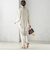 〈手洗い可能〉ダブル クロス パンツ オフホワイト（セレモニー対応可）
