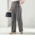《予約》〈UVカット・吸水速乾・手洗い可能〉綿麻混 オックス 2タック ストレート パンツ