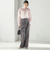 《予約》〈UVカット・吸水速乾・手洗い可能〉綿麻混 オックス 2タック ストレート パンツ