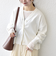 《予約》SHIPS any:〈手洗い可能〉 Vネック ルーズ ショート ニット カーディガン