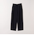 《予約》SHIPS any:〈洗濯機可能〉ダブルクロス タック ストレート パンツ［NAVY BLUE］