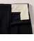 《予約》SHIPS any:〈洗濯機可能〉ダブルクロス タック ストレート パンツ［NAVY BLUE］