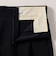 《予約》SHIPS any:〈洗濯機可能〉ダブルクロス タック ストレート パンツ［NAVY BLUE］