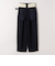 《予約》SHIPS any:〈洗濯機可能〉ダブルクロス タック ストレート パンツ［NAVY BLUE］