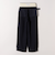《予約》SHIPS any:〈洗濯機可能〉ダブルクロス タック ストレート パンツ［NAVY BLUE］