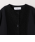 《予約》SHIPS any:〈手洗い可能〉ダブルクロス レース 切替 ノーカラー ジャケット［NAVY BLUE］
