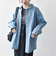 《予約》SHIPS any:〈洗濯機可能〉ルーズ デニム ワーカーズ ジャケット［SHIPS any DENIM］