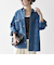 《予約》SHIPS any:〈洗濯機可能〉ルーズ デニム ワーカーズ ジャケット［SHIPS any DENIM］