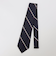 Puccini: シルク グレナディン リバース ストライプ ネクタイ