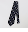 Puccini: シルク グレナディン リバース ストライプ ネクタイ