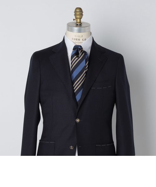 【新品】Holliday & Brown／レジメンタルタイ／ブラウン／ブルー Holliday＆Brown: シルク コットン レジメンタル ネクタイ｜シップスの