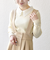 《予約》SHIPS any:〈手洗い可能〉2WAY レース カラー リブ ニット プルオーバー