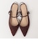 quaranciel: ポインテッド スリングバック フラット パンプス