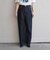 《一部追加予約》quaranciel:〈洗濯機可能〉ハイライズ ルーズ ワイド デニム パンツ