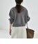 《一部追加予約》quaranciel:〈手洗い可能〉ノーカラー ダブル ボタン ジャケット カーディガン