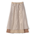 SHIPS Colors:〈手洗い可能〉プリーツ コンビ スカート