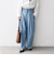 《予約》SHIPS any:〈洗濯機可能〉ライト デニム バレル タック パンツ