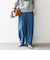 《予約》SHIPS any:〈洗濯機可能〉ライト デニム バレル タック パンツ