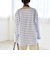 《予約》quaranciel:〈洗濯機可能〉ボーダー スキッパー ロングスリーブ プルオーバー