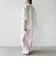 【実力派ベーシック】〈手洗い可能〉IMPERIAL LINEN 混 バンドカラー スキッパー シャツ