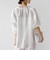 【実力派ベーシック】〈手洗い可能〉IMPERIAL LINEN 混 バンドカラー スキッパー シャツ