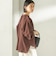 【実力派ベーシック】〈手洗い可能〉IMPERIAL LINEN 混 バンドカラー スキッパー シャツ
