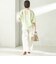 《一部追加予約》〈手洗い可能〉IMPERIAL LINEN 混 バンドカラー スキッパー シャツ