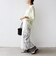 【実力派ベーシック】〈手洗い可能〉IMPERIAL LINEN 混 バンドカラー スキッパー シャツ