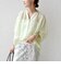 【実力派ベーシック】〈手洗い可能〉IMPERIAL LINEN 混 バンドカラー スキッパー シャツ