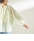 【実力派ベーシック】〈手洗い可能〉IMPERIAL LINEN 混 バンドカラー スキッパー シャツ