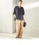 【実力派ベーシック】〈手洗い可能〉IMPERIAL LINEN 混 バンドカラー スキッパー シャツ