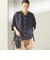 【実力派ベーシック】〈手洗い可能〉IMPERIAL LINEN 混 バンドカラー スキッパー シャツ
