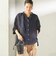 【実力派ベーシック】〈手洗い可能〉IMPERIAL LINEN 混 バンドカラー スキッパー シャツ