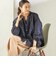 【実力派ベーシック】〈手洗い可能〉IMPERIAL LINEN 混 バンドカラー スキッパー シャツ