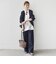 【実力派ベーシック】〈手洗い可能〉IMPERIAL LINEN 混 バンドカラー スキッパー シャツ
