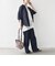 【実力派ベーシック】〈手洗い可能〉IMPERIAL LINEN 混 バンドカラー スキッパー シャツ