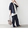 【実力派ベーシック】〈手洗い可能〉IMPERIAL LINEN 混 バンドカラー スキッパー シャツ