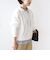 《予約》【WEB限定】〈手洗い可能〉ブラウス コンビ スウェット プルオーバー