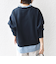 【WEB限定】〈手洗い可能〉ブラウス コンビ スウェット プルオーバー