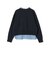 【WEB限定】〈手洗い可能〉ブラウス コンビ スウェット プルオーバー