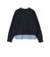 【WEB限定】〈手洗い可能〉ブラウス コンビ スウェット プルオーバー