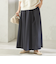 《予約》〈 接触冷感 / 撥水加工〉TEXBRID(R) タフタ ギャザー スカート